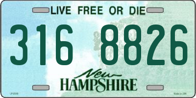 NH license plate 3168826