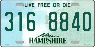 NH license plate 3168840