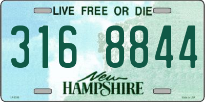 NH license plate 3168844