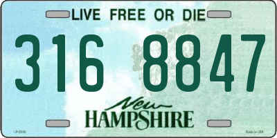 NH license plate 3168847