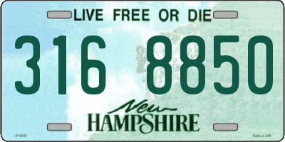 NH license plate 3168850