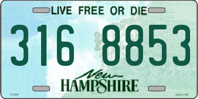 NH license plate 3168853