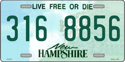 NH license plate 3168856