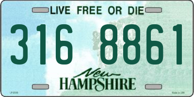 NH license plate 3168861