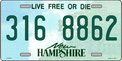 NH license plate 3168862
