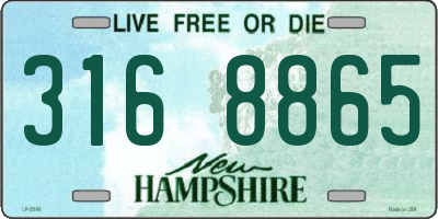 NH license plate 3168865