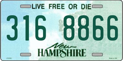 NH license plate 3168866