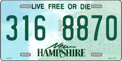 NH license plate 3168870