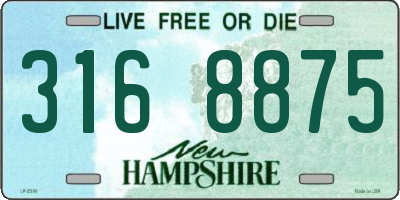 NH license plate 3168875