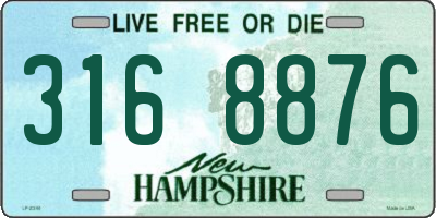 NH license plate 3168876