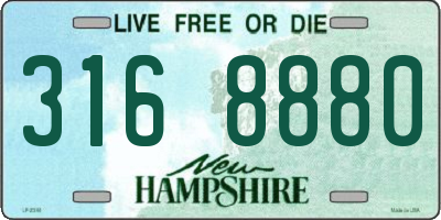 NH license plate 3168880