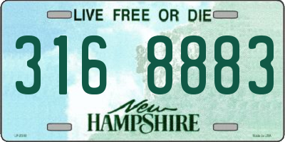 NH license plate 3168883