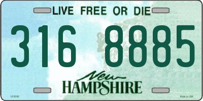 NH license plate 3168885
