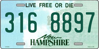 NH license plate 3168897