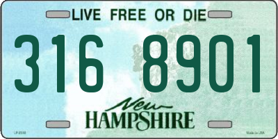 NH license plate 3168901