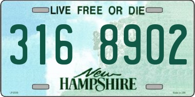 NH license plate 3168902
