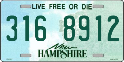 NH license plate 3168912