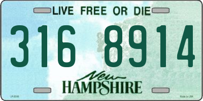 NH license plate 3168914