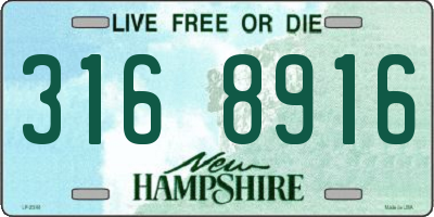 NH license plate 3168916