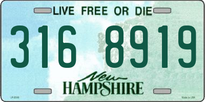 NH license plate 3168919
