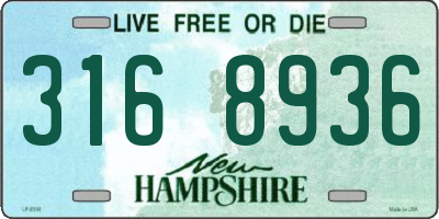 NH license plate 3168936