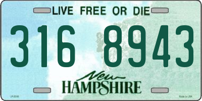 NH license plate 3168943