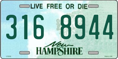 NH license plate 3168944