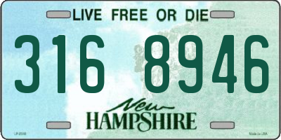 NH license plate 3168946