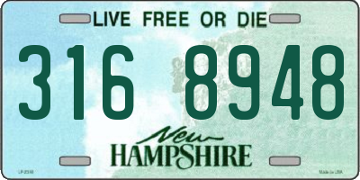 NH license plate 3168948
