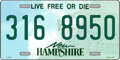 NH license plate 3168950