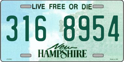 NH license plate 3168954