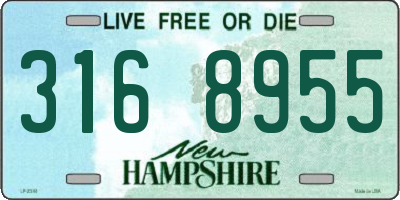 NH license plate 3168955