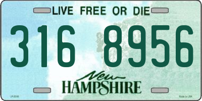 NH license plate 3168956