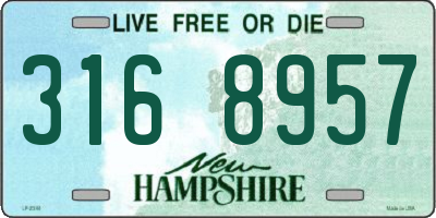 NH license plate 3168957