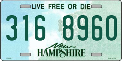 NH license plate 3168960