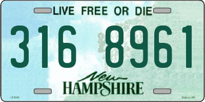 NH license plate 3168961