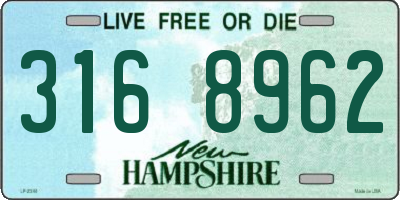 NH license plate 3168962