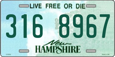 NH license plate 3168967