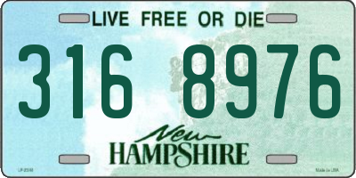 NH license plate 3168976