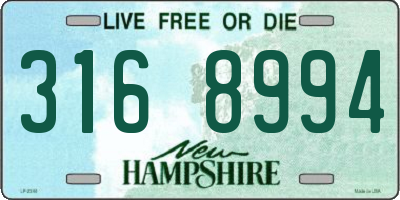 NH license plate 3168994