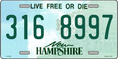 NH license plate 3168997