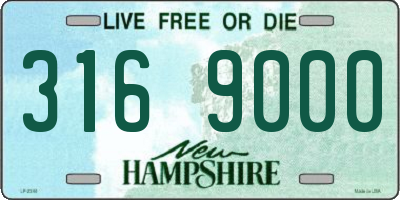 NH license plate 3169000
