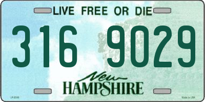 NH license plate 3169029