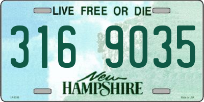 NH license plate 3169035