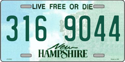 NH license plate 3169044