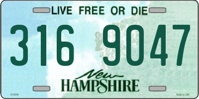 NH license plate 3169047