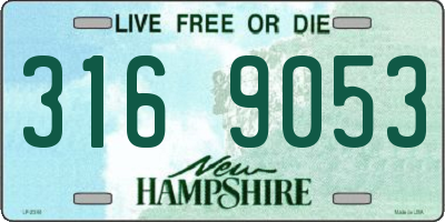 NH license plate 3169053