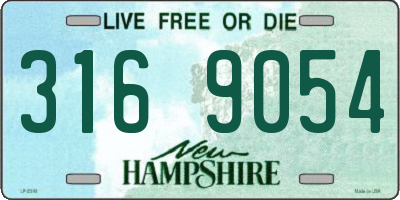 NH license plate 3169054