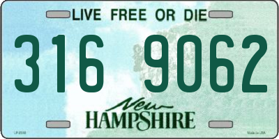 NH license plate 3169062