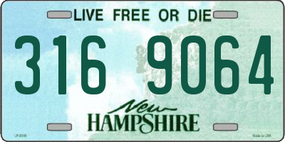NH license plate 3169064